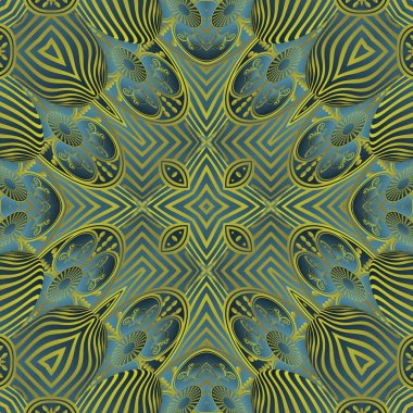 Güzel yeşil ve sarı renksiz desenli soyut arkaplan