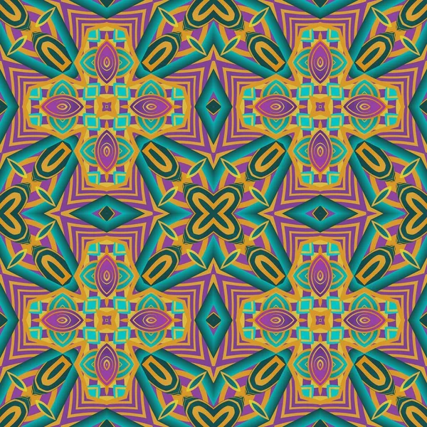 Yeşil, sarı ve morumsu kırmızı renklerle kusursuz desenli soyut arkaplan