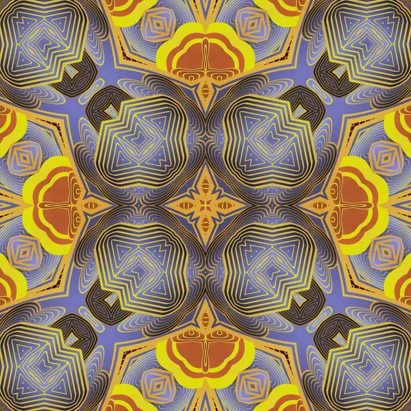 Mooie Naadloze Textuur Abstracte Achtergrond Paarse Bruine Gele Kleuren — Stockvector