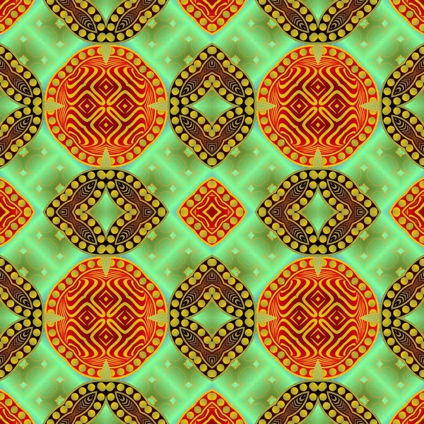 Beau Fond Abstrait Texturé Sans Couture Dans Les Couleurs Vert — Image vectorielle