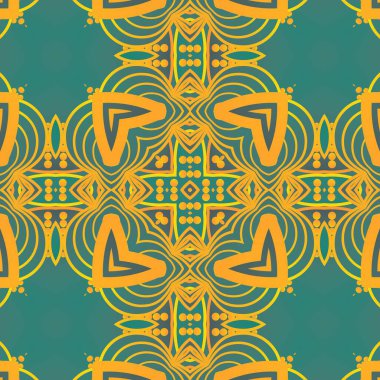 Güzel, pürüzsüz yeşil ve sarı renksiz desenli soyut arkaplan