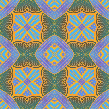 Güzel, pürüzsüz, soyut arka plan mavi, yeşil, pembe ve sarı altın rengi.