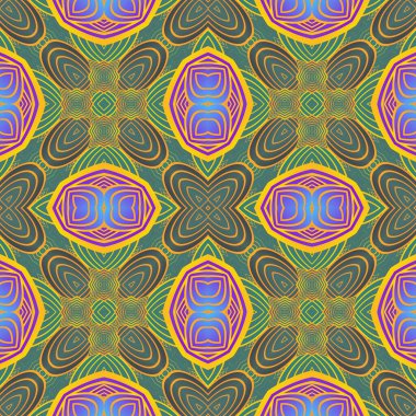 Güzel, pürüzsüz, soyut arka plan mavi, yeşil, pembe ve sarı altın rengi.