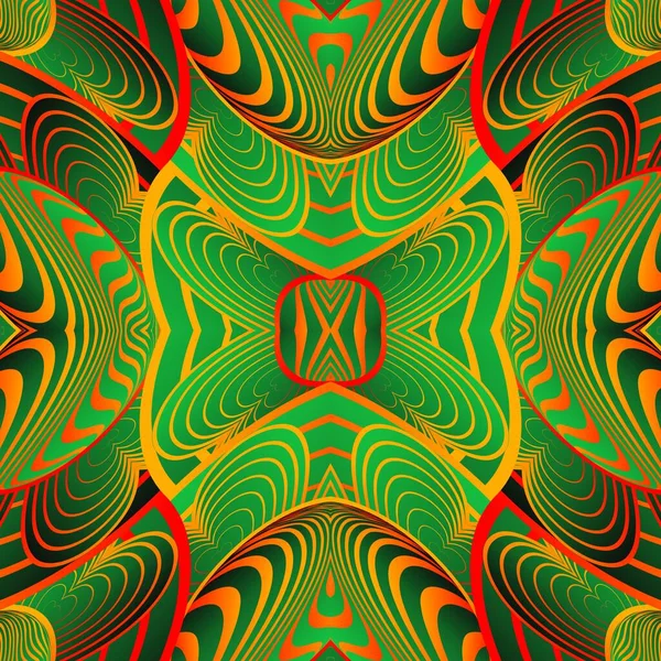 Красивий Помаранчевий Зелений Колір Безшовний Текстурований Абстрактний Фон — стоковий вектор
