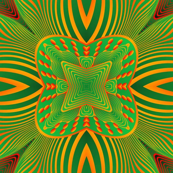 Красивий Помаранчевий Зелений Колір Безшовний Текстурований Абстрактний Фон — стоковий вектор