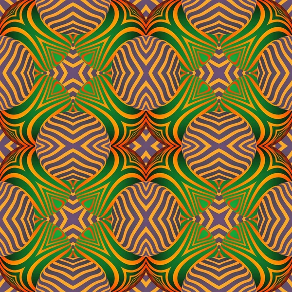 Hermoso Fondo Abstracto Texturizado Sin Costuras Colores Verde Púrpura Amarillo — Archivo Imágenes Vectoriales