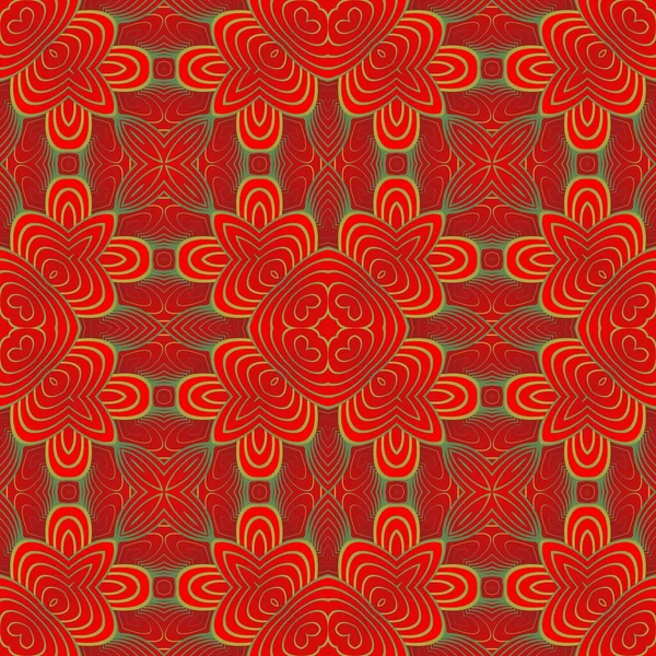 Beau Fond Abstrait Texturé Sans Couture Couleurs Rouge Jaune Doré — Image vectorielle