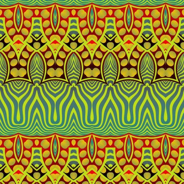 Kusursuz desenli soyut arkaplan mavi, sarı ve diğer renklerle