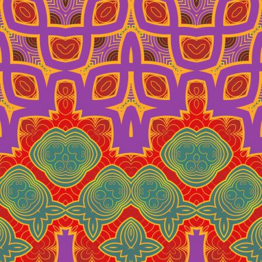 Soyut arkaplan, diğer güzel renklerle harmanlanmış kırmızı ve yeşil renklerde kusursuz bir dokuya sahiptir.