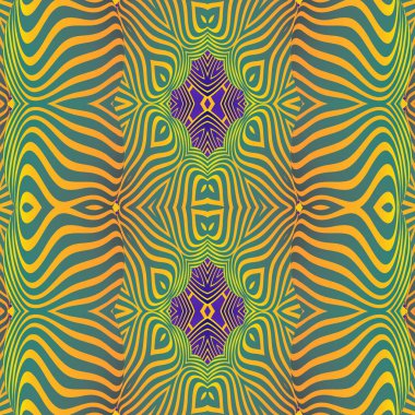 Seamless pattern with tribal aztec ornament. Vector illustration.