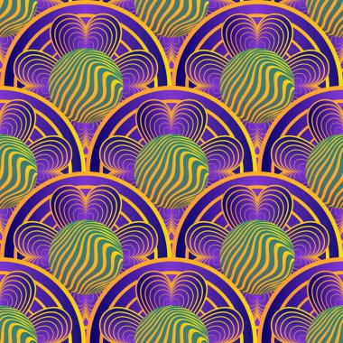 Seamless pattern with tribal aztec ornament. Vector illustration.