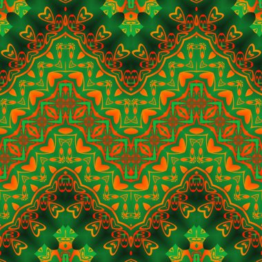 Kusursuz vektör deseni. Renkli etnik süs. Arabesk Biçimi