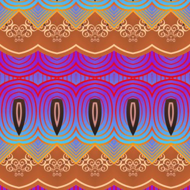 Etnik boho kusursuz desen. Geleneksel süs. Kabile düzeni. Halk motifi. Tekstil uyumluluğu.