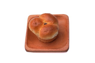 Çikolata dolu ekmek denilen tipik bir Endonezya yemeği.