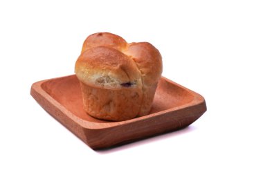 Çikolata dolu ekmek denilen tipik bir Endonezya yemeği.