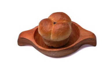 Çikolata dolu ekmek denilen tipik bir Endonezya yemeği.