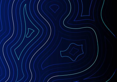 Topografi geçmişi. Özgeçmiş, kapak kitabı, broşür, pankart veya web sitesi için Contour çizgisi.