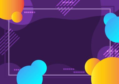 Mor arka planda geometrik kenar soyut. Pankart, web sitesi ve kapak kitabı için.