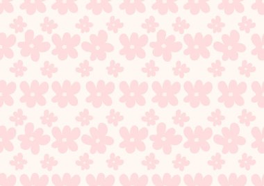 Elle çizilmiş en az pembe çiçekler. Kusursuz desen, elbise, kumaş, duvar kağıdı, arkaplan, dekorasyon, kapak kitabı ve duvar sanatı için çiçektir.. 