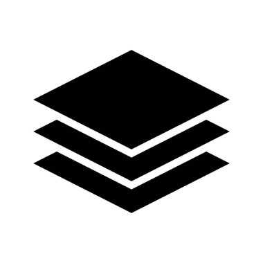 Katman siluet simgesi. Web kullanıcısı. Düzenlenebilir vektör.