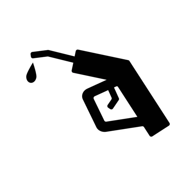 Icono Boquilla Reabastecimiento Gasolina Repostando Vector Editable — Archivo Imágenes Vectoriales