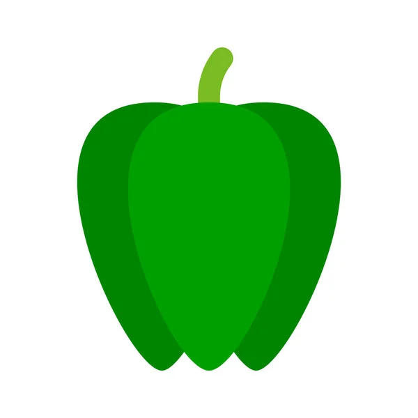 Піктограма Зеленого Перцю Зелений Овоч Змінити Вектор — стоковий вектор