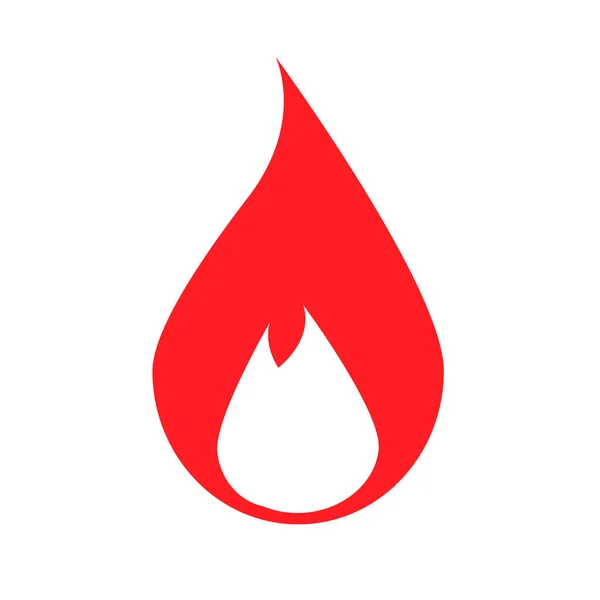 Icono Fuego Gas Combustible Vector Editable — Archivo Imágenes Vectoriales