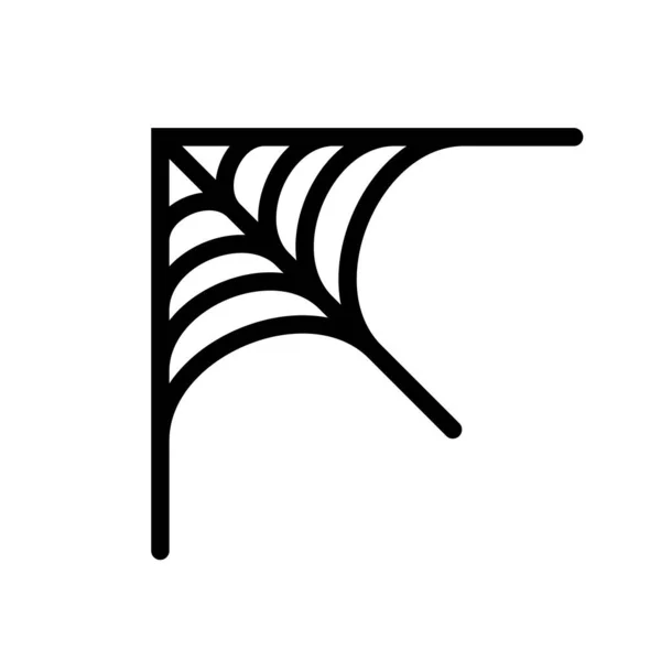Logo Web Spider Decoración Halloween Vector Editable — Archivo Imágenes Vectoriales