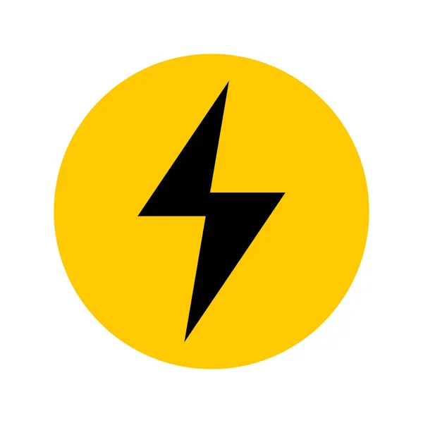 Icono Potencia Redonda Energía Vector Editable — Vector de stock