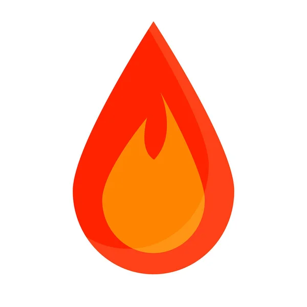 Εικόνα Φλόγας Ενέργεια Αερίου Επεξεργάσιμο Διάνυσμα — Διανυσματικό Αρχείο