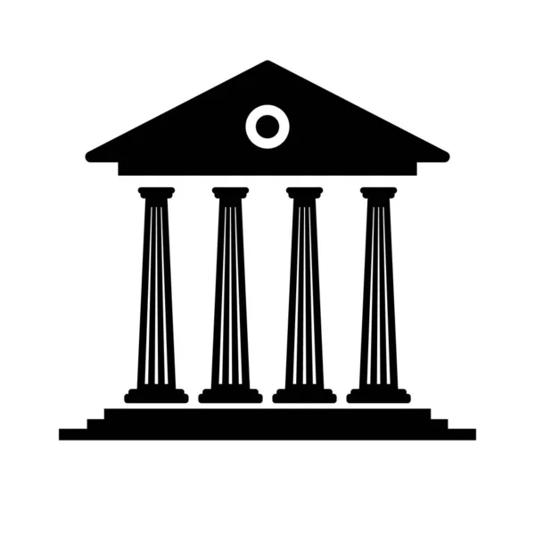 Greek Temple. Tourist attraction. Legacy. Editable vector.
