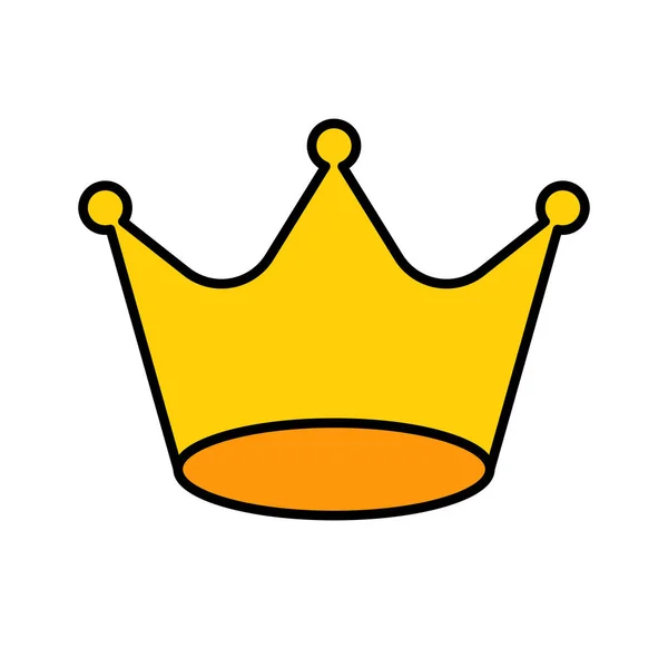 王冠のアイコン 王の権威だ ランキングとチャンピオンシップのアイコン 編集可能なベクトル — ストックベクタ