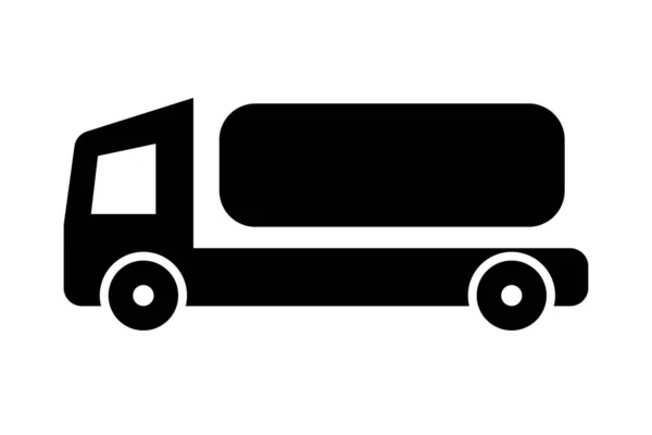 Stock vector Tank truck icon. Tank Lorry. A vehicle used to transport oil or gas. Editable vector.