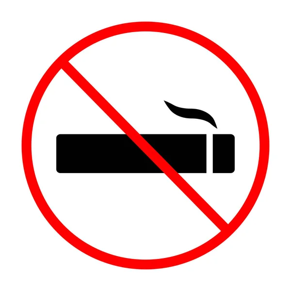 Ingen Röksymbol Tobaksrestriktionsområde Redigerbar Vektor — Stock vektor