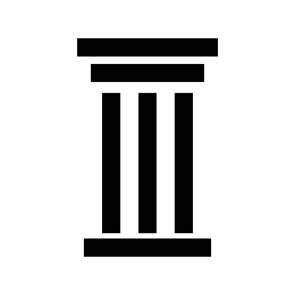 Εικόνα Σιλουέτας Πυλώνα Στήλη Επεξεργάσιμο Διάνυσμα — Διανυσματικό Αρχείο
