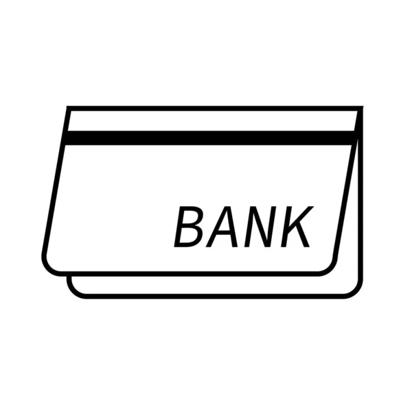 Icona Del Conto Bancario Passaporto Bancario Saldo Del Conto Bancario — Vettoriale Stock