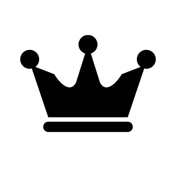 Kronensymbol Symbol Des Königs Editierbarer Vektor — Stockvektor