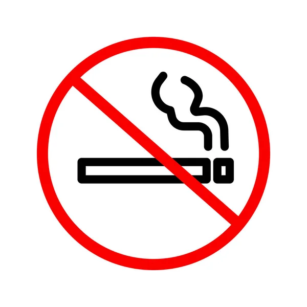 Δεν Επιτρέπεται Κάπνισμα Στην Αντικαπνιστική Περιοχή Επεξεργάσιμο Διάνυσμα — Διανυσματικό Αρχείο