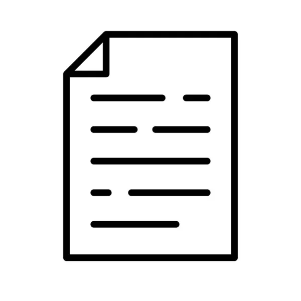 Einfaches Memo Symbol Notizbuch Datendatei Editierbarer Vektor — Stockvektor
