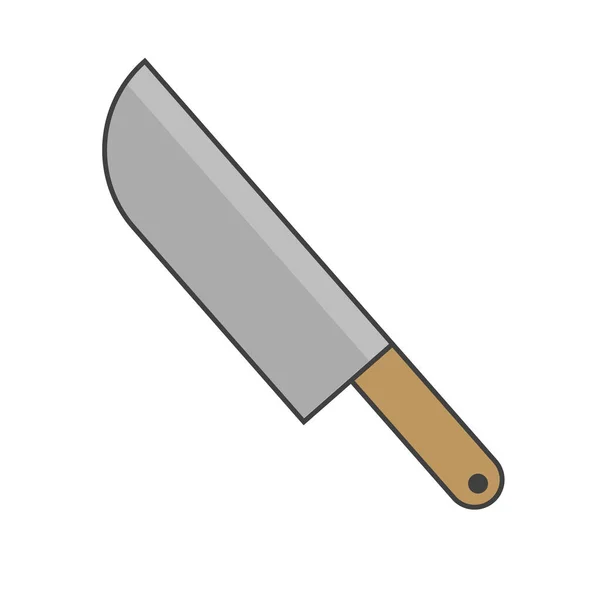Icône Couteau Cuisine Couteau Fruits Vecteur Modifiable — Image vectorielle