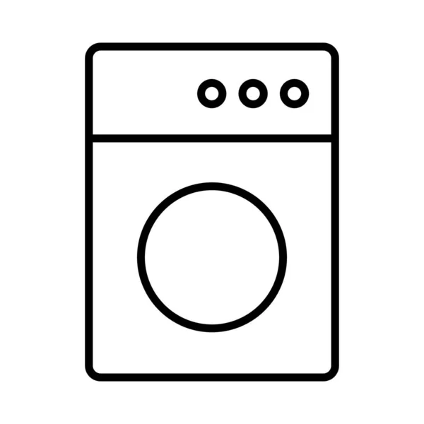Σύμβολο Πλυντηρίου Συσκευή Καθαρίζω Επεξεργάσιμο Διάνυσμα — Διανυσματικό Αρχείο