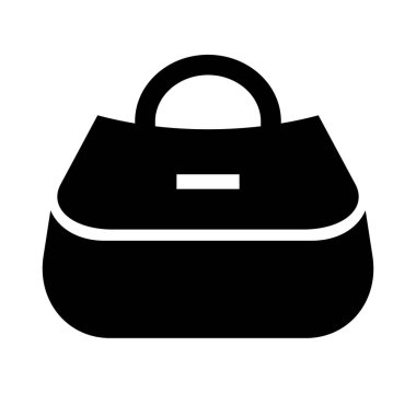 Büyük torba ikonu. Bagaj. Düzenlenebilir vektör.