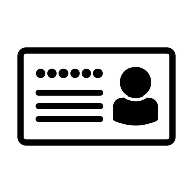 İsim kartı, kartvizit, kimlik kartı. Düzenlenebilir vektör.