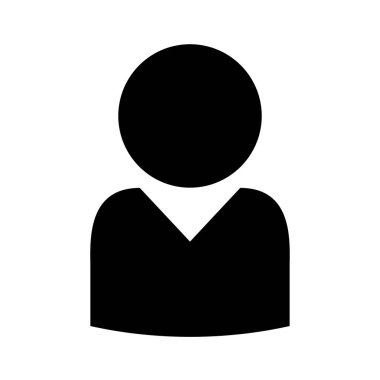 İşadamı sembolü. Bir şirketin çalışanı. Düzenlenebilir vektör.