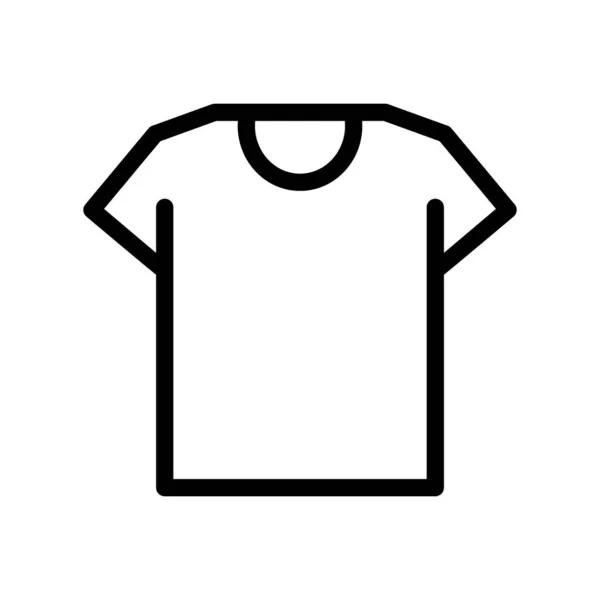 Yuvarlak boyunlu tişört ikonu. Düzenlenebilir vektör.