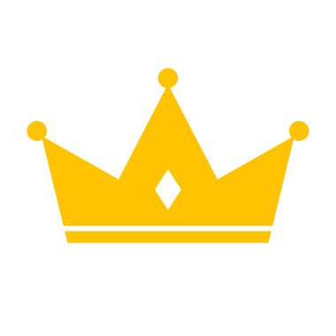 Kralın tacı. Kazanan ikon. Düzenlenebilir vektör.