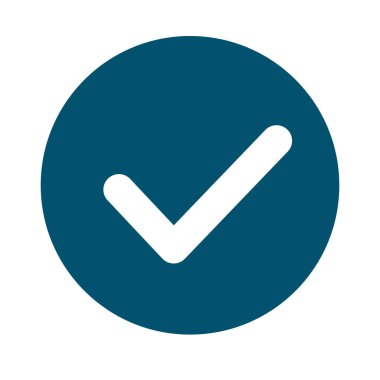 Yuvarlak işaretli siluet simgesi. Düzenlenebilir vektör.