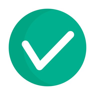 Check mark. Done icon. Editable vector.