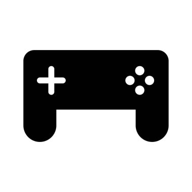 Game controller silhouette icon. Gaming equipment. Editable vector.