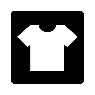 T-shirt box icon. Apparel. Editable vector.